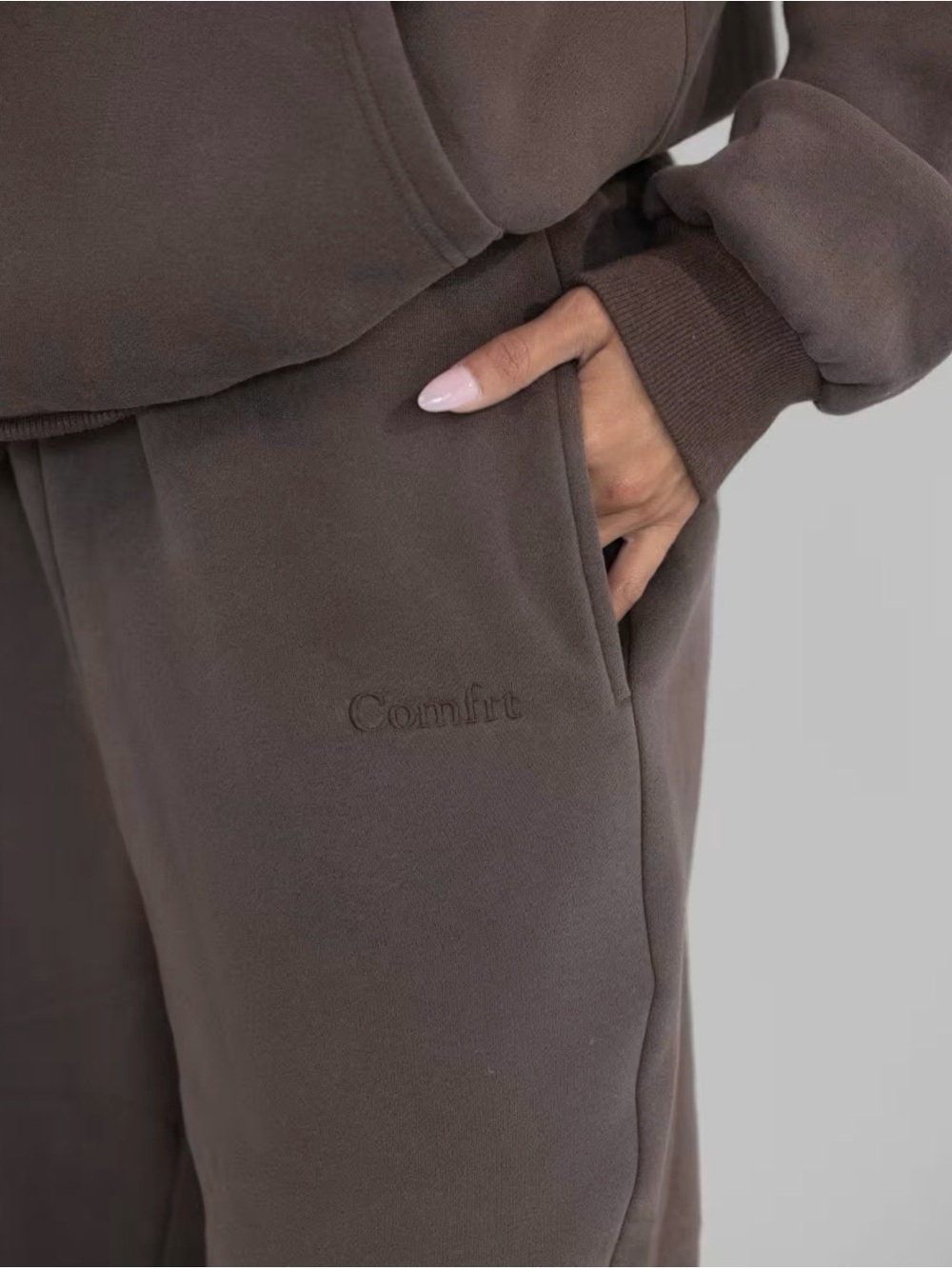 Comfrt Branded Brown Lounge Pants - M